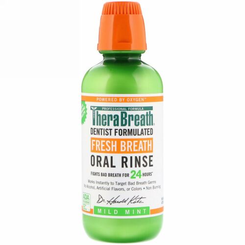 TheraBreath, フレッシュブレス・オーラルリンス・マイルドミント 16 fl oz (473 ml)