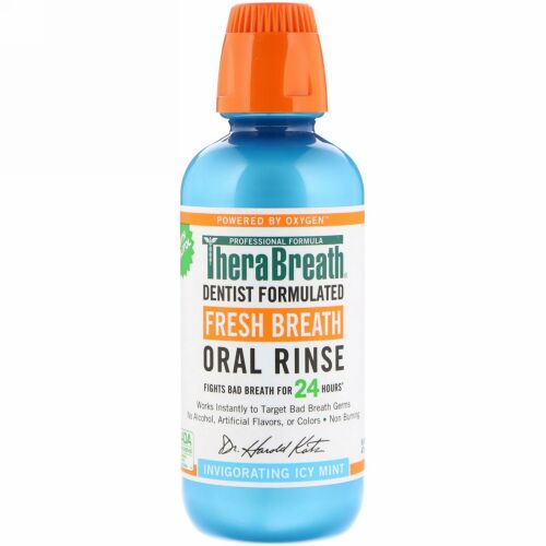 TheraBreath, フレッシュブレス オーラルリンス, インビゴレーティング・アイシーミントフレーバー, 16 液量オンス (473 ml)