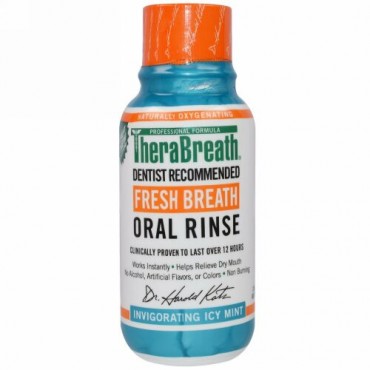 TheraBreath, フレッシュブレスオーラルリンス、爽快アイシーミント味、3 fl oz (88.7 ml)