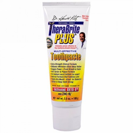 TheraBreath, セラブライト・プラス, 多機能な歯磨き粉, 3.5 オンス (100 g) (Discontinued Item)