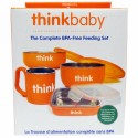 Think, コンプリート BPAフリー・フィーディングセット、 オレンジ、1組