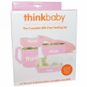 Think, コンプリート BPAフリー・フィーディングセット、 ピンク、1組