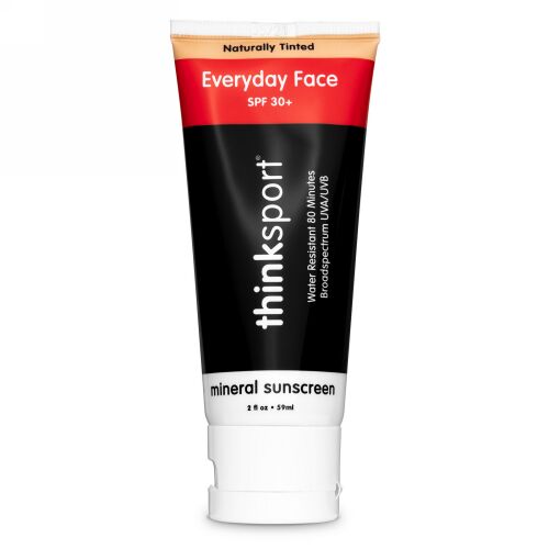 Think, シンクスポーツ、エブリデイ フェイス、SPF 30+、ナチュラルな色付き、2 oz (59ml)