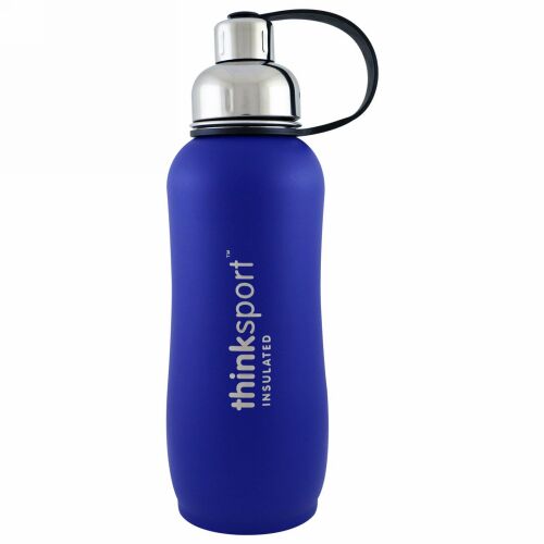 Think, シンクスポーツ、断熱スポーツ ボトル、ブルー、25 oz (750ml)
