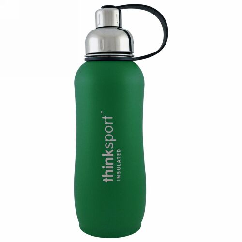 Think, シンクスポーツ、断熱スポーツ ボトル、グリーン、25 oz (750ml)