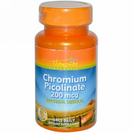 Thompson, ピコリン酸クロム、200 mcg、60錠