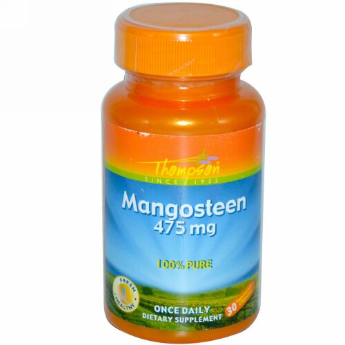 Thompson, Mangosteen, 475 mg, 30 Vegetarian Capsules