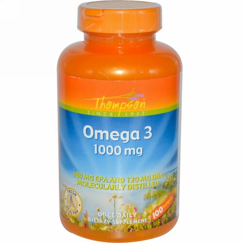 Thompson, オメガ 3、1000 mg、100ソフトジェル