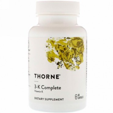 Thorne Research, 3-Kコンプリート、60カプセル