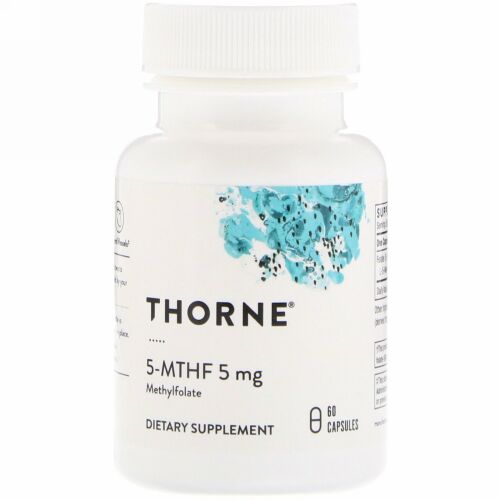 Thorne Research, 5-MTHF、5 mg、60カプセル