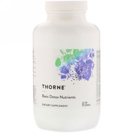 Thorne Research, 基本的な解毒栄養素（Basic Detox Nutrients）, 360粒（ベジタリアンカプセル） (Discontinued Item)