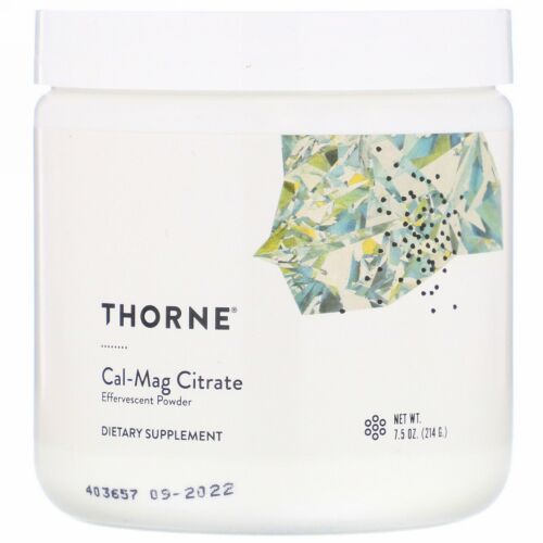 Thorne Research, Cal-Magクエン酸塩、発泡性パウダー、7.5 oz (214 g)
