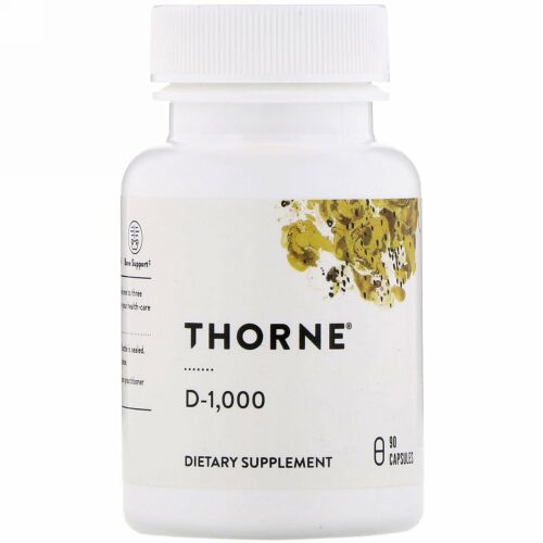 Thorne Research, D-1,000、90粒