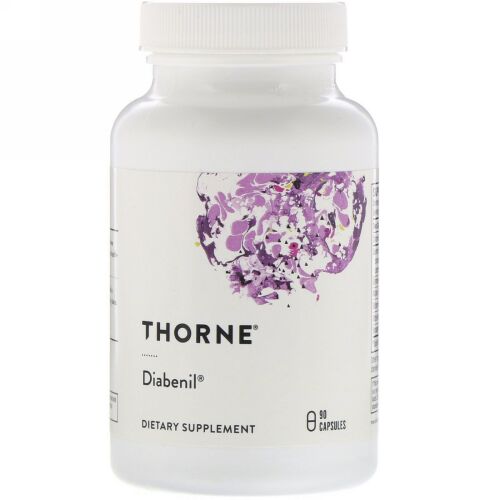 Thorne Research, Diabenil, 90 Capsules