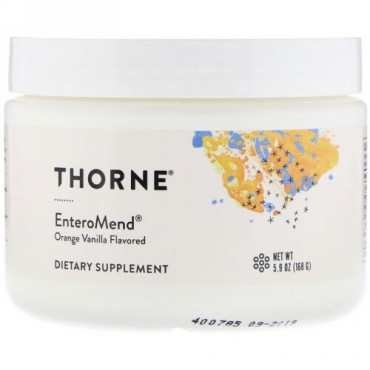 Thorne Research, EnteroMend, Orange Vanilla Flavored, 5.9 oz (168 g)