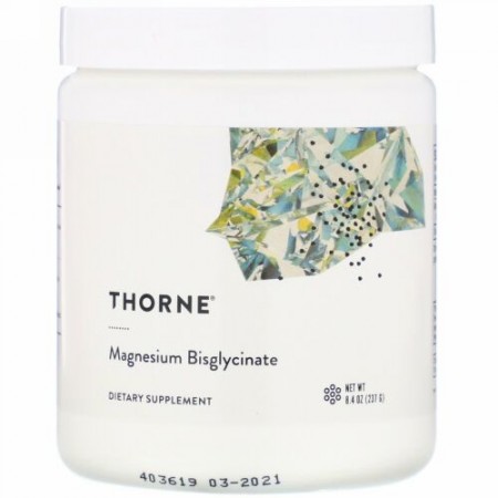 Thorne Research, マグネシウム ビスグリシナート、8.4 oz (237 g)