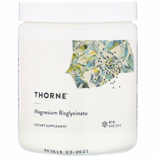 Thorne Research, マグネシウム ビスグリシナート、8.4 oz (237 g)