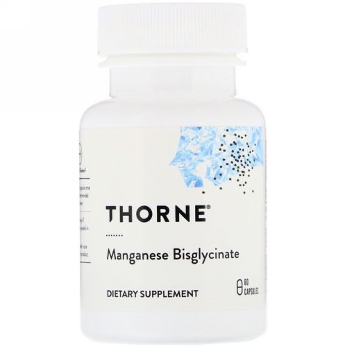 Thorne Research, ビスグリシン酸マンガン、60カプセル
