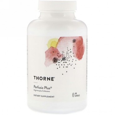 Thorne Research, Perfusia Plus, Arginine Plus Cofactors, 180 Capsules