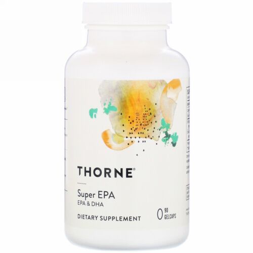 Thorne Research, スーパーEPA、EPA＆DHA、ジェルキャップ90粒