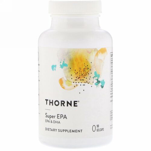 Thorne Research, スーパーEPA、EPA & DHA、ゲルカプセル90個