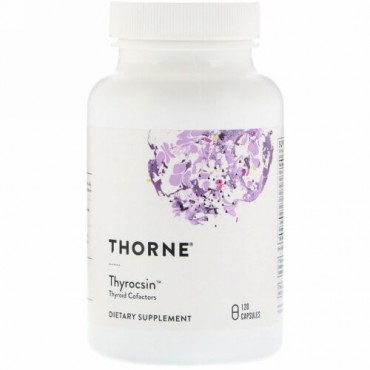 Thorne Research, サイロキシン、甲状腺補因子、120粒