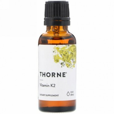 Thorne Research, ビタミンK2, 1液量オンス (30 ml)