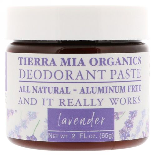 Tierra Mia Organics, デオドラントペースト、ラベンダー、2液量オンス (65 g) (Discontinued Item)
