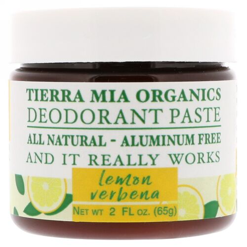 Tierra Mia Organics, デオドラントペースト、レモンバーベナ、2 fl oz (65 g) (Discontinued Item)