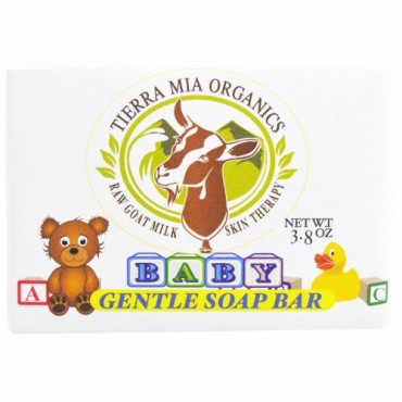 Tierra Mia Organics, ヤギの生ミルクスキンセラピー、赤ちゃんにも優しい固形石鹸（108 g） (Discontinued Item)