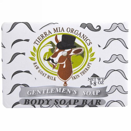 Tierra Mia Organics, ヤギの生ミルクのスキンセラピー, ボディ石鹸, 男性用石鹸, 3.8 オンス (Discontinued Item)
