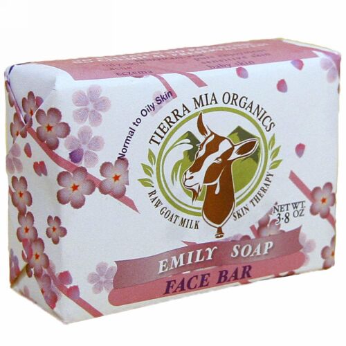 Tierra Mia Organics, ヤギの生ミルクスキンセラピー、固形石鹸、エミリーソープ、108 g (Discontinued Item)
