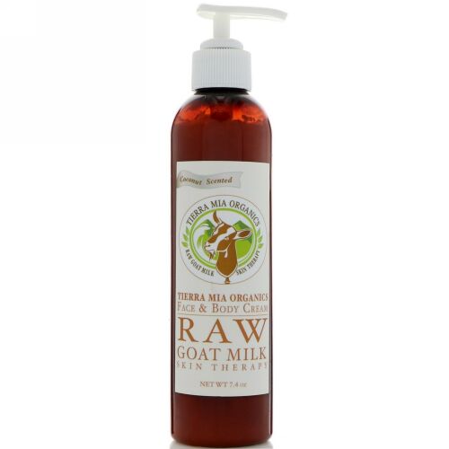 Tierra Mia Organics, フェイス＆ボディクリーム、ヤギの生ミルク・スキンセラピー、ココナッツの香り、7.4 オンス (Discontinued Item)