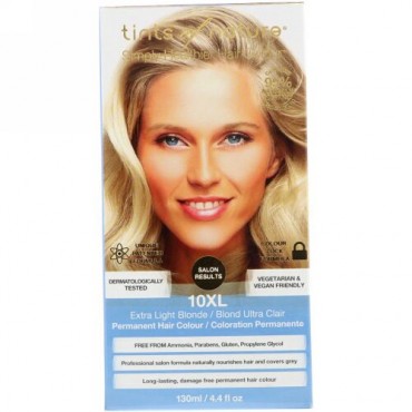 Tints of Nature, パーマネントカラー, エクストラライトブロンド, 10XL, 4.4 液量オンス (130 ml) (Discontinued Item)