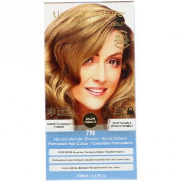 Tints of Nature, パーマネントカラー, ナチュラルミディアムブロンド, 7N, 4.4液量オンス (130 ml) (Discontinued Item)