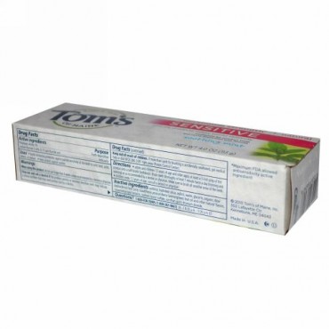 Tom's of Maine, センシティブ・トゥースペースト, マキシマム・ストレングス, スージング・ミント, 4 oz (113 g) (Discontinued Item)