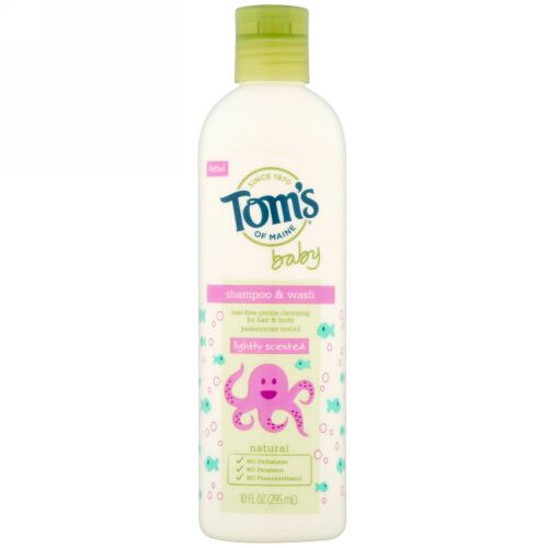 Tom's of Maine, シャンプー&ウォッシュ、ベビー、微香、10液量オンス (295 ml) (Discontinued Item)