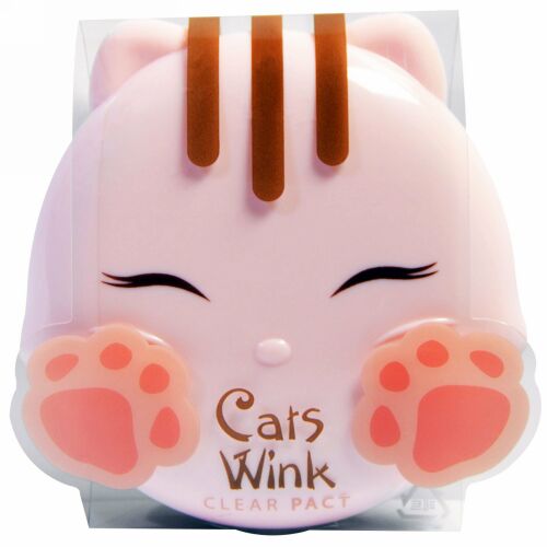 Tony Moly, キャッツウィンク、 クリアパクト、 #2 クリア ベージュ、 0.38 oz (Discontinued Item)