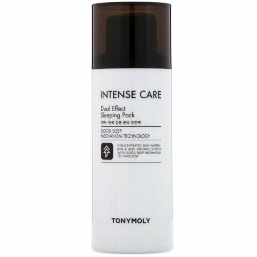 Tony Moly, インテンスケア、デュアルエフェクトスリーピングパック、3.52 fl oz (100 ml)