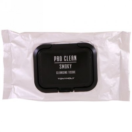Tony Moly, プロクリーン、スモーキー・クレンジングティッシュ、30枚 (Discontinued Item)
