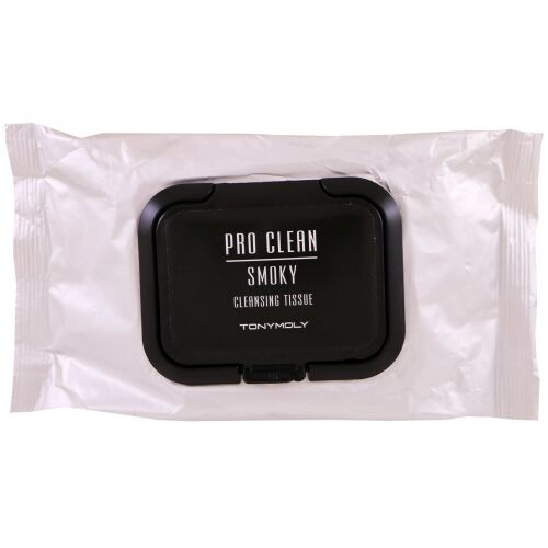 Tony Moly, プロクリーン、スモーキー・クレンジングティッシュ、30枚 (Discontinued Item)