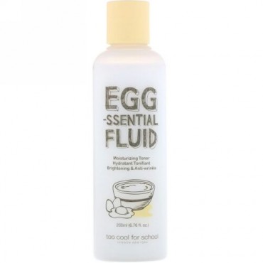 Too Cool for School, エッグセンシャル フルイド、モイスチャー バランス トナー、6.76 fl oz (200 ml) (Discontinued Item)