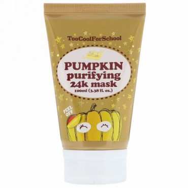 Too Cool for School, パンプキン ピュリファイング 24K マスク、3.38 fl oz (100 ml)