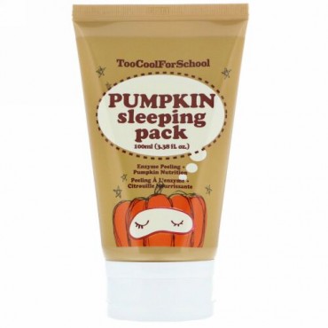 Too Cool for School, パンプキン スリーピング パック、3.38 fl oz (100 ml)