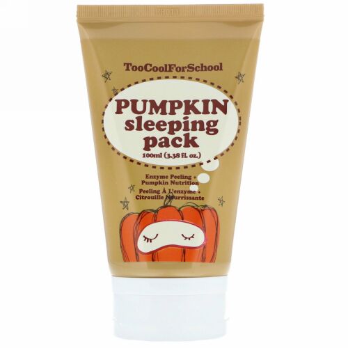 Too Cool for School, パンプキン スリーピング パック、3.38 fl oz (100 ml)
