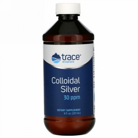 Trace Minerals Research, コロイダルシルバー, 30 ppm, 8 液量オンス (237 ml)