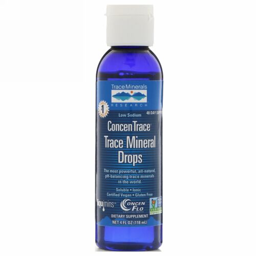 Trace Minerals Research, コンセントレース、微量ミネラルドロップス、4 fl oz (118 ml)