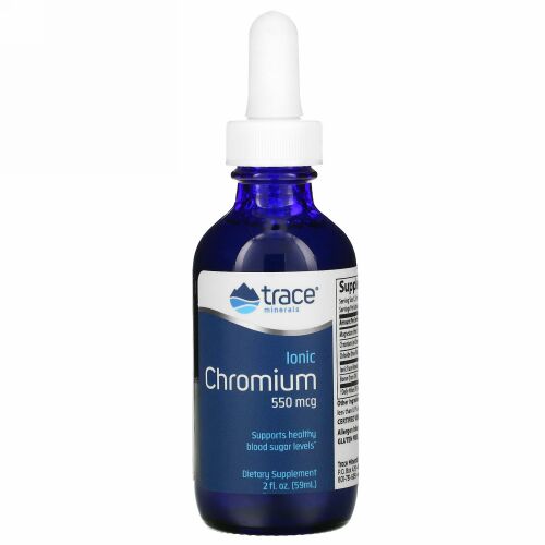Trace Minerals Research, イオン性クロム、550mcg、2液体オンス（59ml）