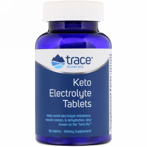 Trace Minerals Research, ケト電解質タブレット、90粒