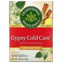 Traditional Medicinals, Gypsy Cold Care（ジプシーコールドケア）、エルダーフラワースパイス、カフェインフリー、個包装ティーバッグ16袋、28g（0.99オンス）